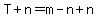 T%2Bn=m-n%2Bn