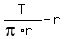 T%2F%28pi%2Ar%29-r%29