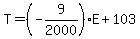 T=%28-9%2F2000%29E%2B103