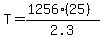 T=%281256%2825%29%29%2F2.3