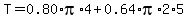 T=0.80%2Api%2A4%2B0.64%2Api%2A2%2A5