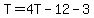 T=4T-12-3