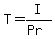 T=I%2F%28Pr%29