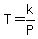 T=k%2FP