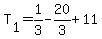 T%5B1%5D=1%2F3-20%2F3%2B11