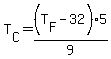 T%5BC%5D=%28T%5BF%5D-32%29%2A5%2F9