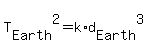 T%5BEarth%5D%5E2=k%2Ad%5BEarth%5D%5E3