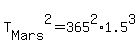 T%5BMars%5D%5E2=365%5E2%2A1.5%5E3