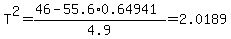 T%5E2=%2846-55.6%2A0.64941%29%2F4.9=2.0189