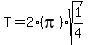 T+=+2%28pi%29sqrt%281%2F4%29