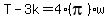 T-3k=4%28pi%29w