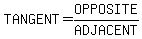 TANGENT=OPPOSITE%2FADJACENT