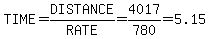 TIME=DISTANCE%2FRATE=4017%2F780=5.15