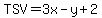 TSV+=+3x-y%2B2