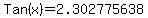 Tan%28x%29+=+2.302775638