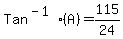 Tan%5E%28-1%29%28A%29+=+115%2F24