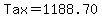 Tax+=+1188.70