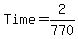 Time+=+2%2F770