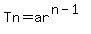 Tn+=+ar%5E%28n-1%29