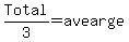 Total%2F+3+=+avearge