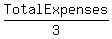 Total+Expenses+%2F3