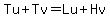Tu%2BTv=Lu%2BHv