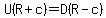 U%28R%2Bc%29=D%28R-c%29