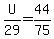 U%2F29+=+44%2F75