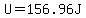 U=156.96J+