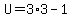 U=3%2A3-1