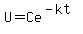 U=Ce%5E%28-kt%29