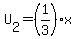 U%5B2%5D=%281%2F3%29%2Ax