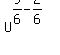U%5E%289%2F6-2%2F6%29