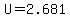 U+=+2.681