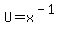 U+=+x%5E%28-1%29