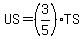 US=%283%2F5%29TS