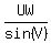 UW%2Fsin%28V%29