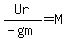 Ur%2F%28-gm%29=M