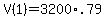 V%281%29=3200%2A.79