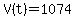 V%28t%29=1074