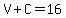 V%2BC=16