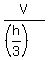 V%2F%28%28h%2F3%29%29