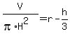 V%2F%28pi%2AH%5E2%29=r-h%2F3