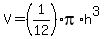 V=%281%2F12%29%2Api%2Ah%5E3