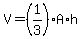 V=%281%2F3%29%2AA%2Ah