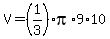 \"V=%281%2F3%29%2Api%2A9%2A10\"