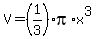 V=%281%2F3%29%2Api%2Ax%5E3