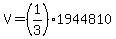 V=%281%2F3%291944810