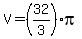 V=%2832%2F3%29pi