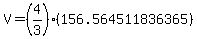 V=%284%2F3%29%28156.564511836365%29